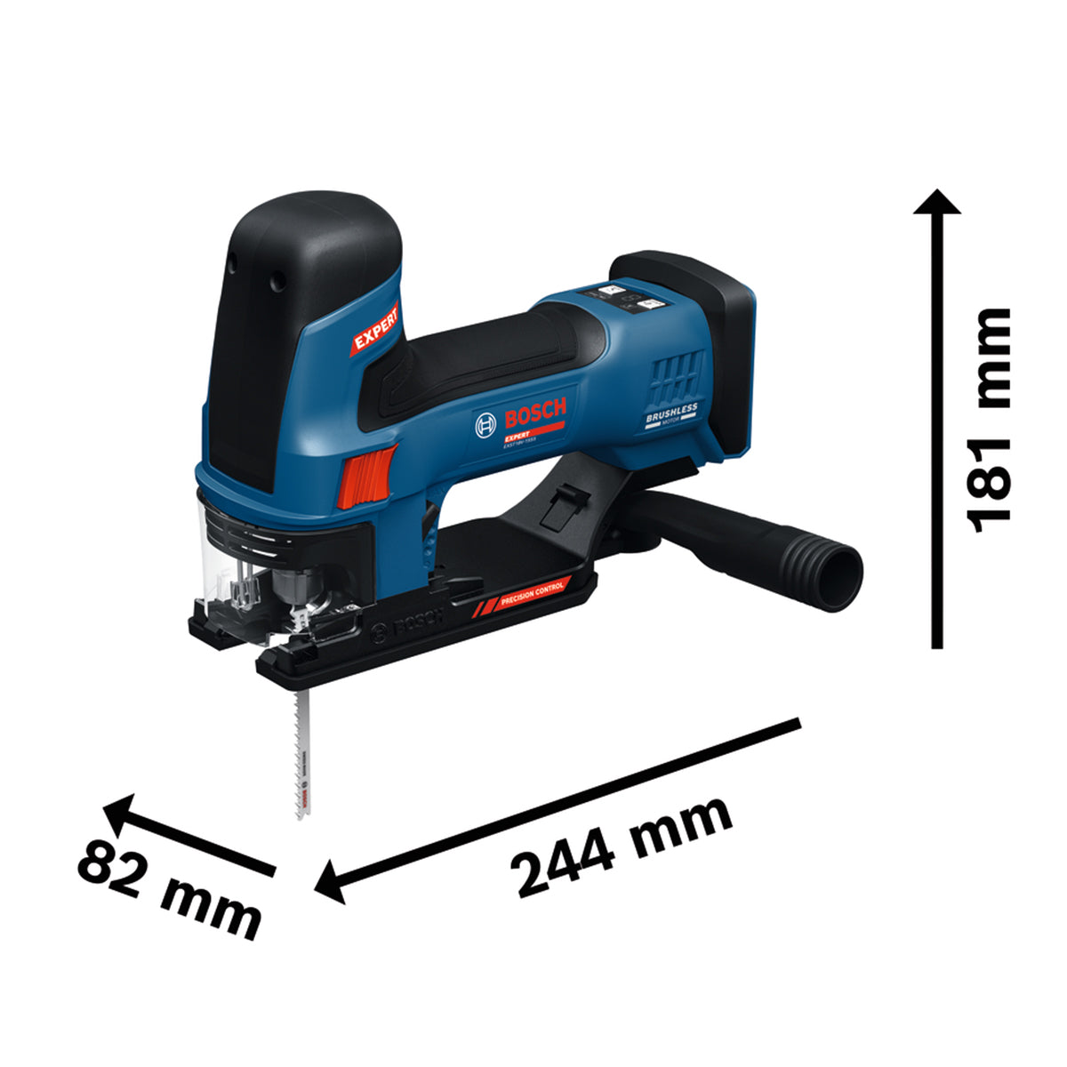 Scie sauteuse sans fil 18 V Bosch EXPERT EXST18V-155S – coupe bois 155 mm