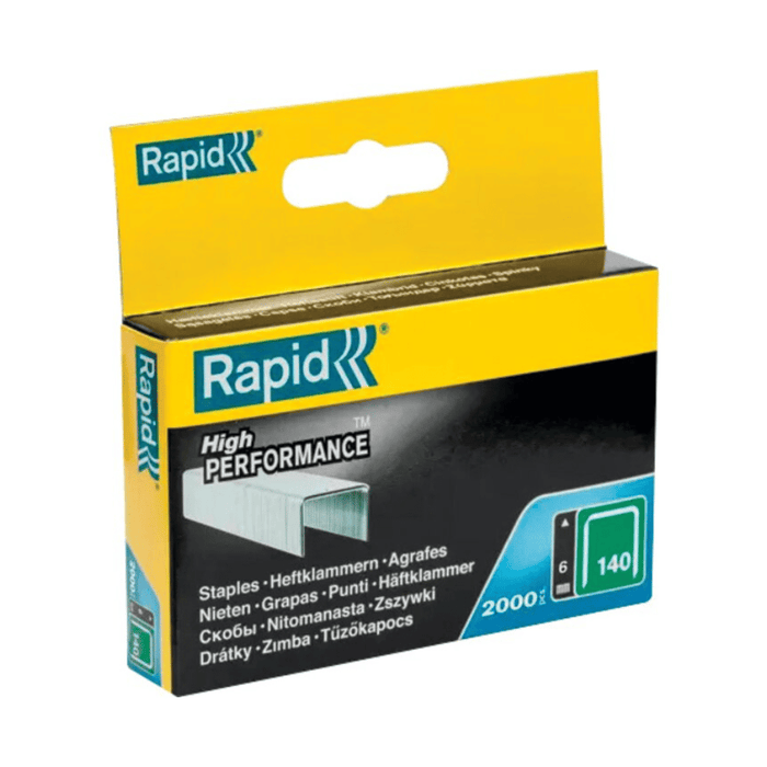 Agrafes N°140 galvanisées – Fil plat – 6 à 14 mm - RAPID