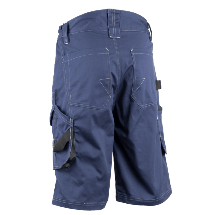 Vue du dos du Bermuda de travail renforcé BARVA bleu nuit – Coverguard
