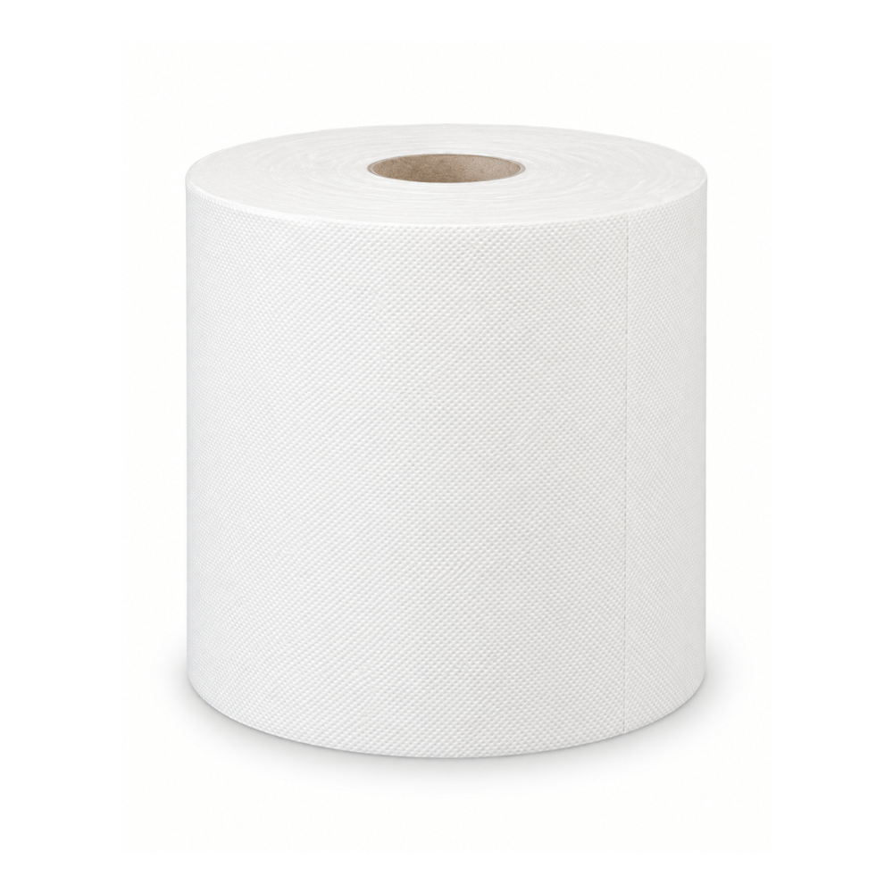 Bobine essuyage industriel blanche 1000 formats 2 plis – MP HYGIÈNE