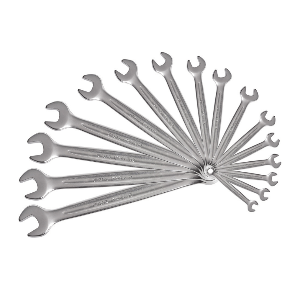 Boîte de 16 clés mixtes métriques, 8 à 24 mm - KS Tools