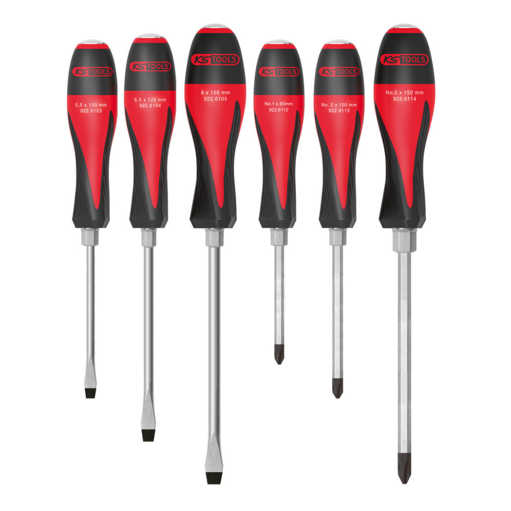 Boîte de 6 tournevis ULTIMATEmax 5,5 à 8 mm de chez ks tools
