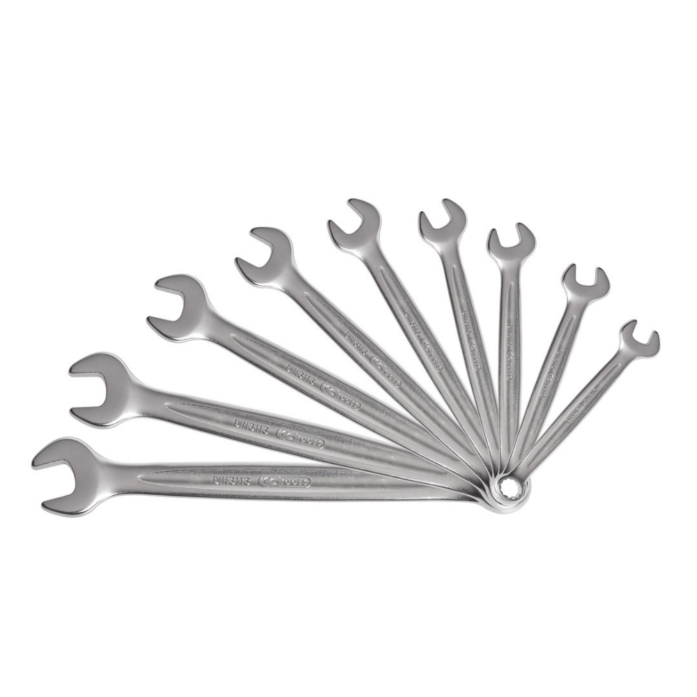 Boîte de 9 clés mixtes métriques, 8 à 19 mm - KS Tools