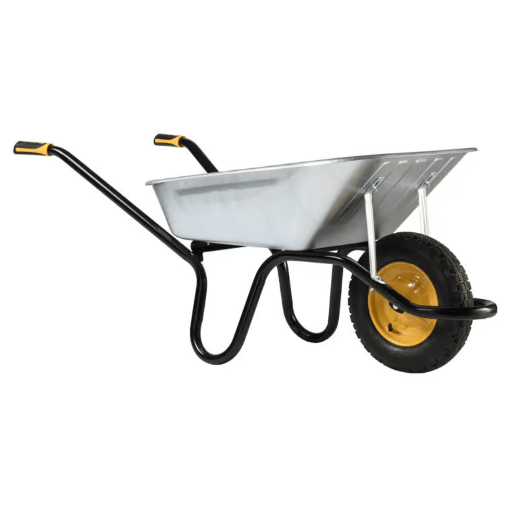 Brouette AKTIV PREMIUM 100 L roues gonflées galva HAEMMERLIN