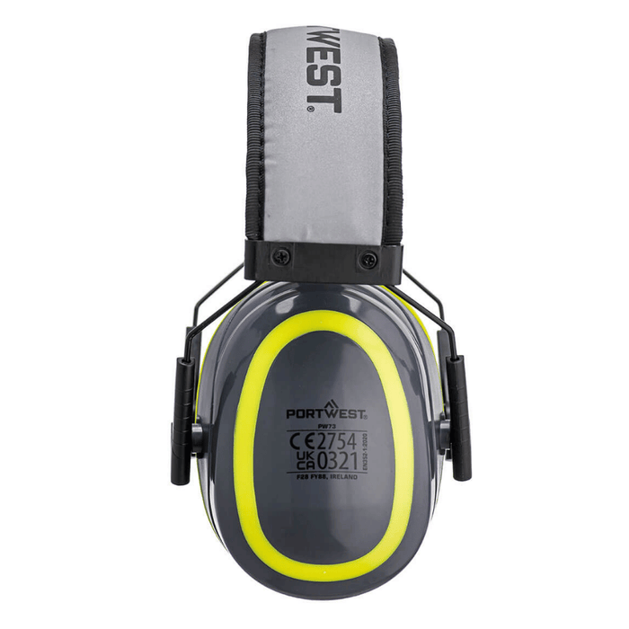 Côté du Casque anti-bruit HV Extreme SNR 28 dB PW73 – Portwest