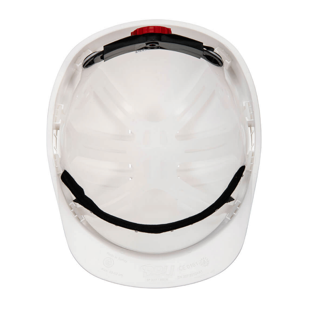 Vue interieur Casque de sécurité Expertline blanc PS62WHR – Portwest