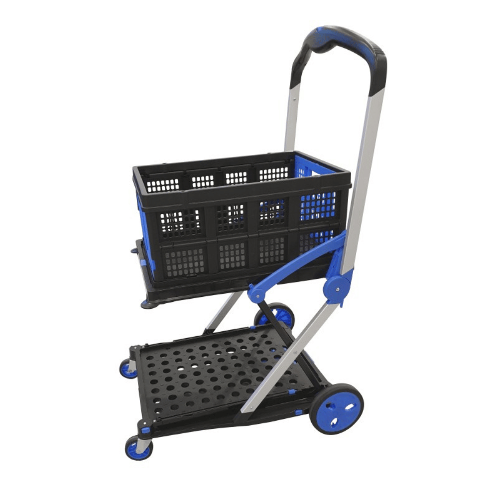 Chariot repliable porte-bac avec bac 30 L – VISO