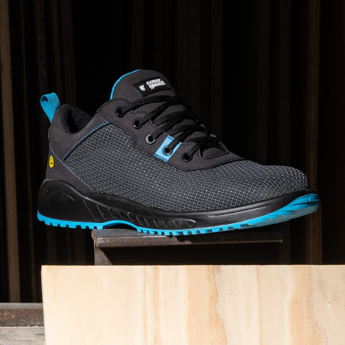 Chaussure de sécurité Basse - Anthracite/Bleu - CLAW RESIST S1P SRC Maille - COVERGUARD