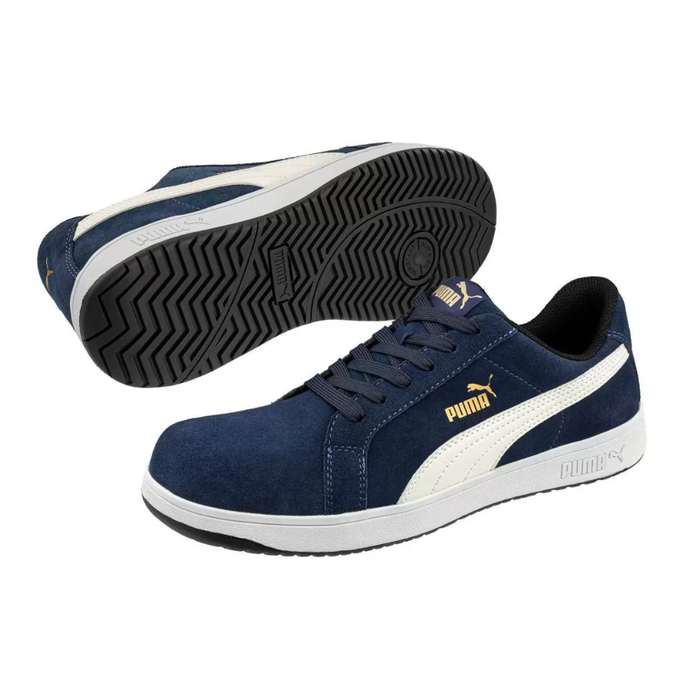 Chaussures de sécurité basses – bleu marine – Iconic Suede Navy Low S1PL ESD FO HRO SR - PUMA SAFETY