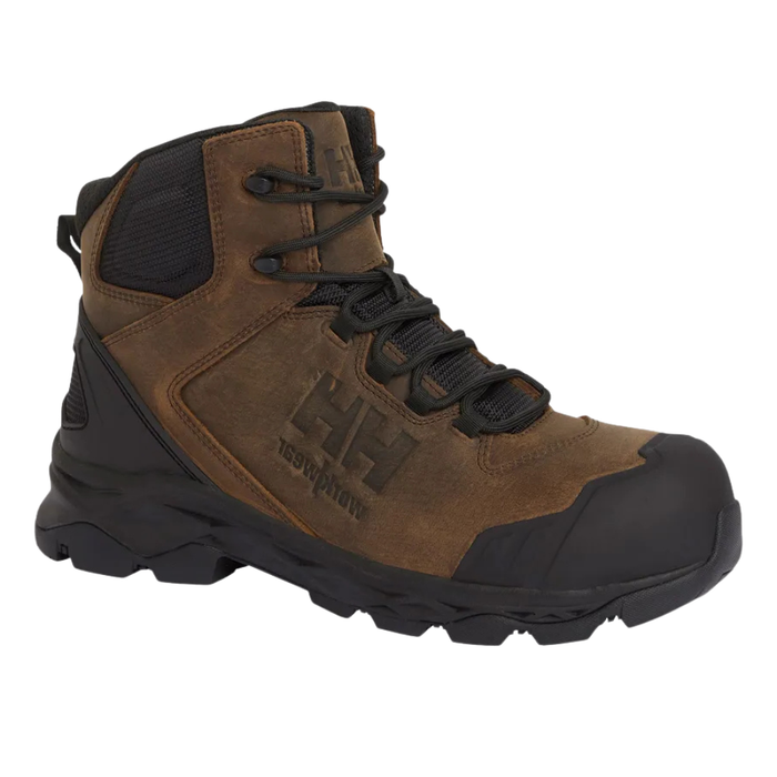 Chaussures de sécurité haute – marron foncé – Oxford embout composite WR - HELLY HANSEN