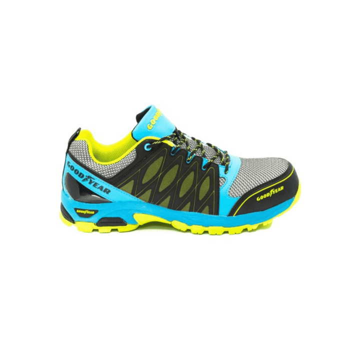 Vue de droite de la Chaussures sécurité Silverstone S1 Bleu – GOODYEAR