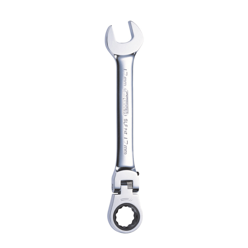 Clé mixte à cliquet tête inclinable GEARplus® KS TOOLS 8mm