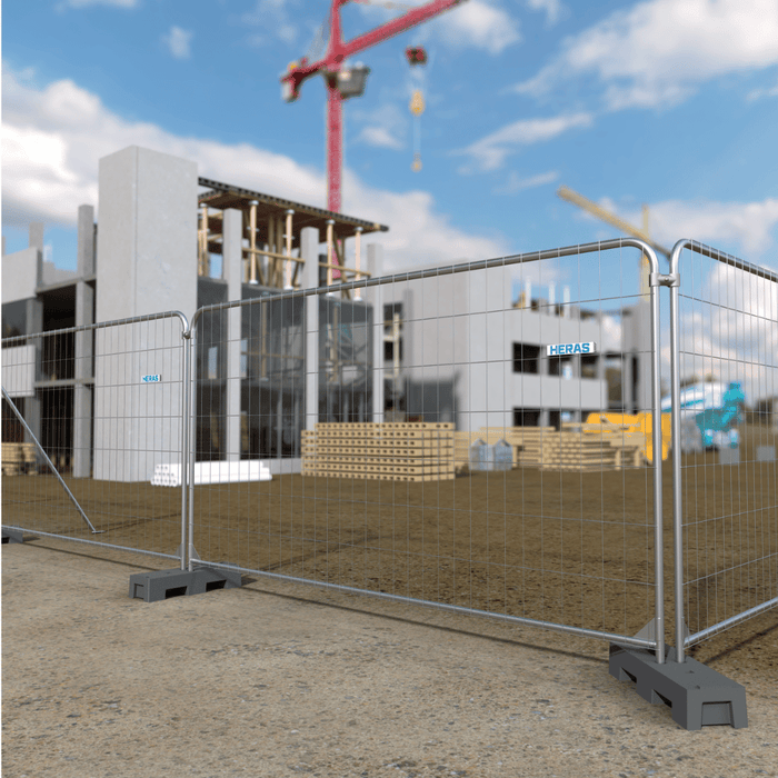 Photo de la Clôture de chantier arrondie 3,5 × 1,96 m – HERAS