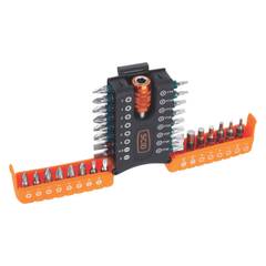 Vue du Coffret 32 embouts 25 mm + porte-embout SCID Ouvert