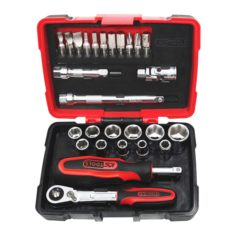 Coffret douilles ULTIMATE 1/4" 27 pcs KS TOOLS
