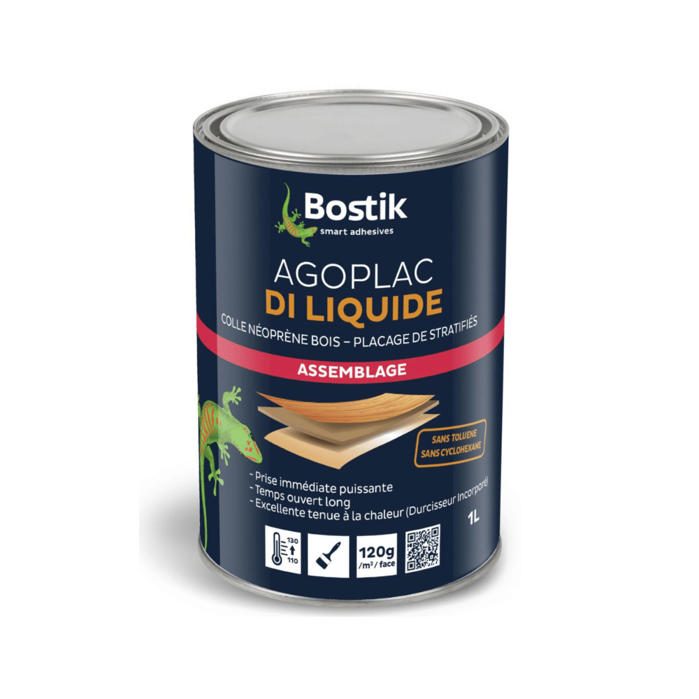 Colle contact AGOPLAC DI Liquide avec durcisseur incorporé – BOSTIK