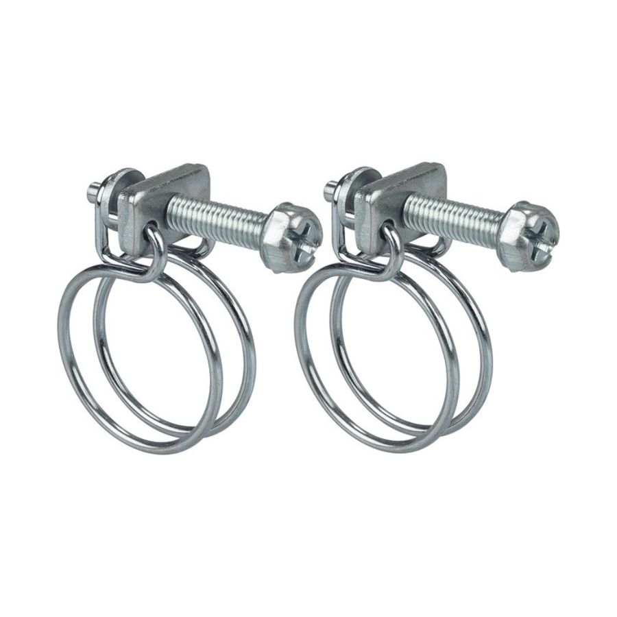Colliers de serrage double fil en acier – 22 à 45 mm – Lot de 2 – CAPVERT