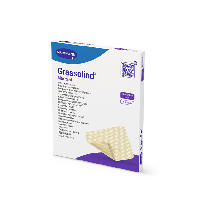 Compresses Grassolind® stériles FARMOR – 10 × 10 cm