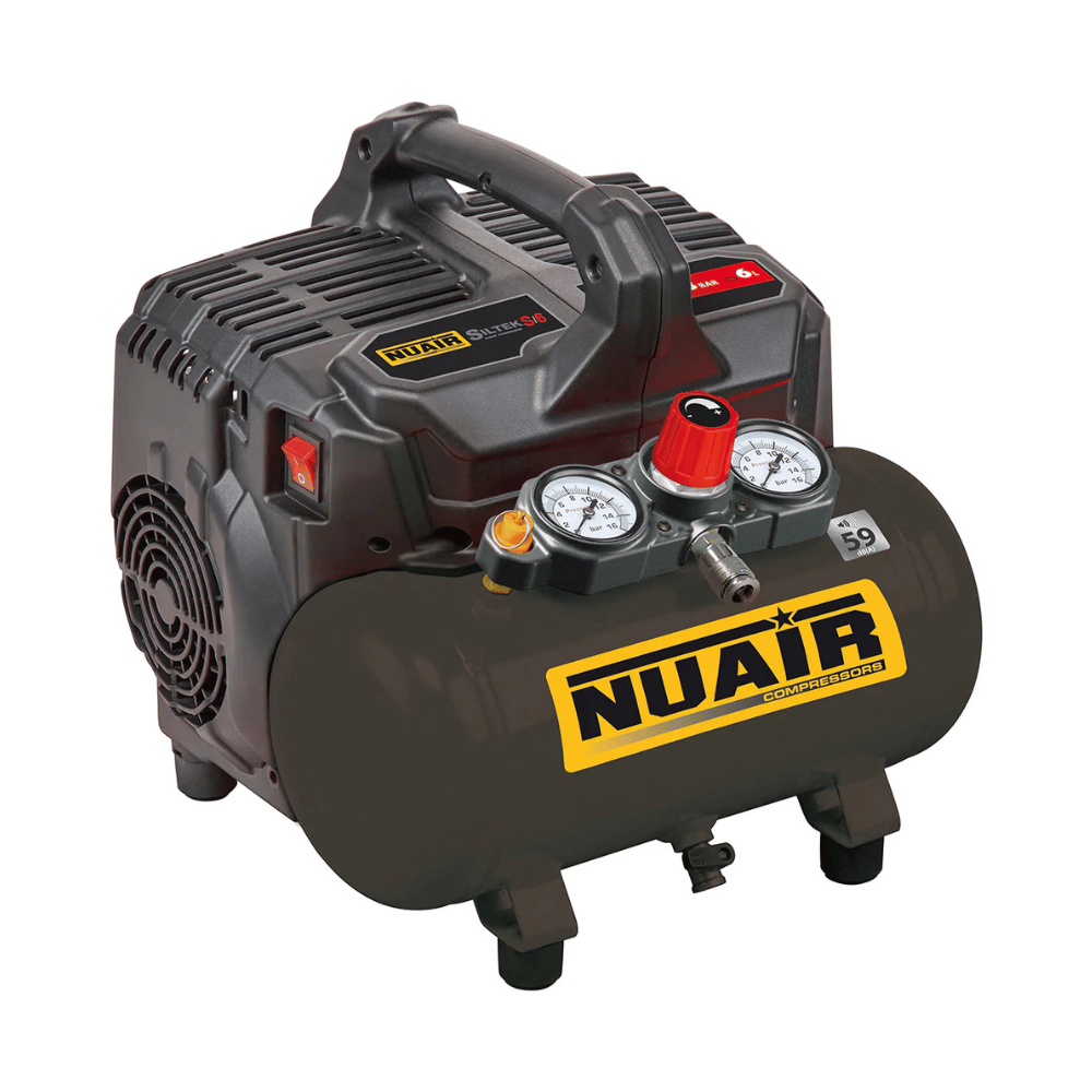 Compresseur silencieux sans huile SILTEK S/6 6 L 1 CV – NUAIR