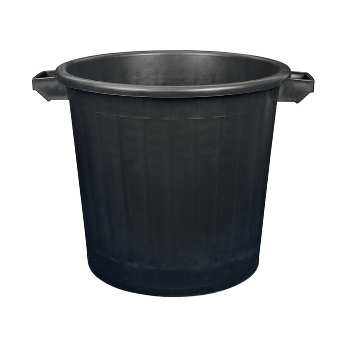 Poubelle noire 80 L en polypropylène recyclé – Corps seul