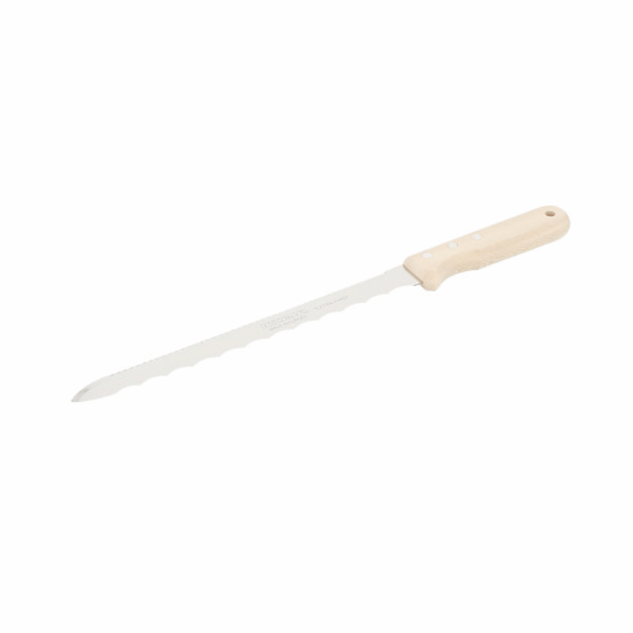 Couteau pour isolants lame inox manche bois 280 mm– WILMART
