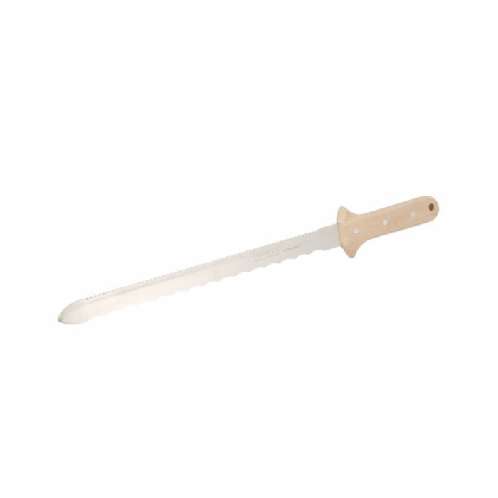 Couteau pour isolants lame inox manche bois 360 mm – WILMART