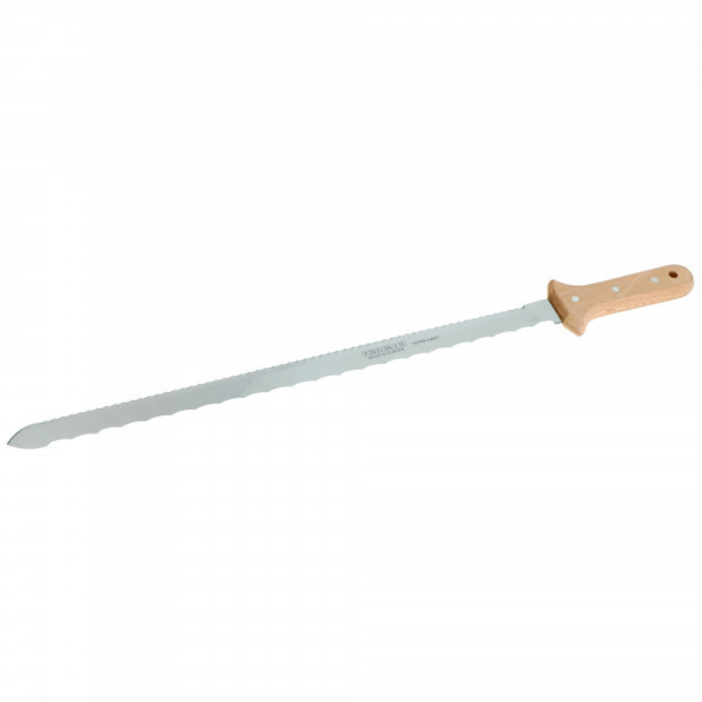 Couteau pour isolants lame inox manche bois 480 mm – WILMART