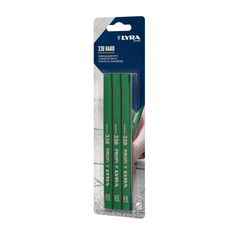 Crayons verts LYRA Black Edge PROFI 338 HB ou 10H – blister de 3