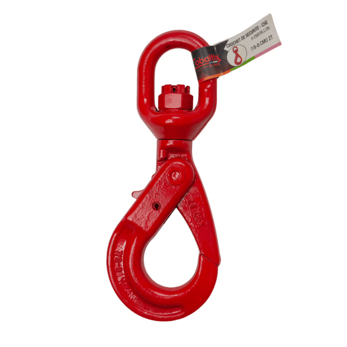 Crochet de sécurité à émerillon CSE 2 à 3,15 t – COBALTIX