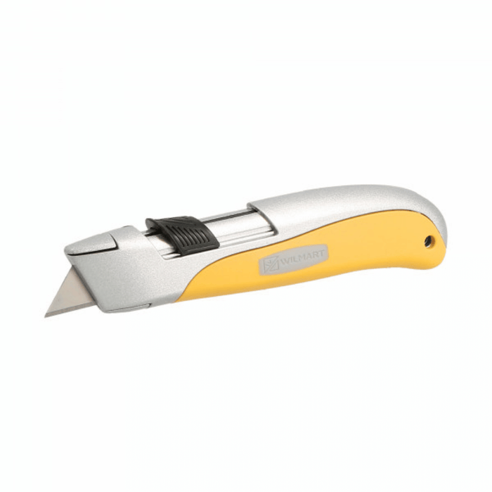Cutter de sécurité auto-rétractable lame trapèze – WILMART 474002