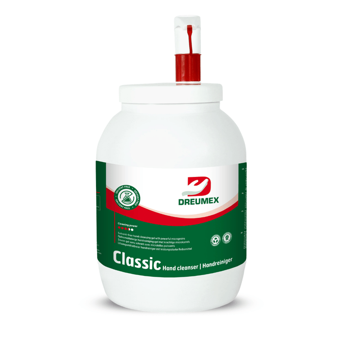 Dreumex Classic – Savon gel industriel sans solvant - Bidon avec pompe de 2.8L