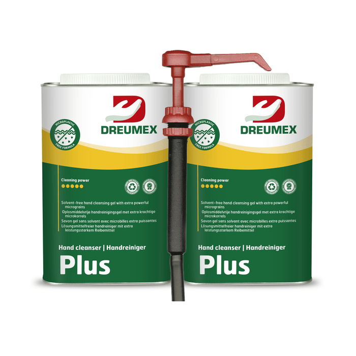 Dreumex Plus – Savon gel industriel à microgranules 2 bidons + 1 pompe