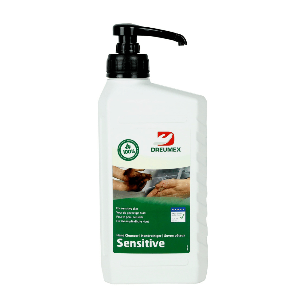Dreumex Sensitive – Pâte nettoyante mains sensibles - Flacon avec pompe d'1L