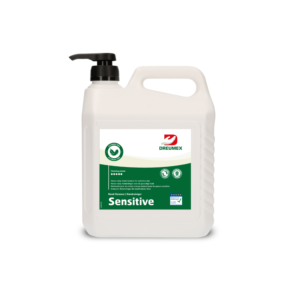 Dreumex Sensitive – Pâte nettoyante mains sensibles - Bidon avec pompe de 3L