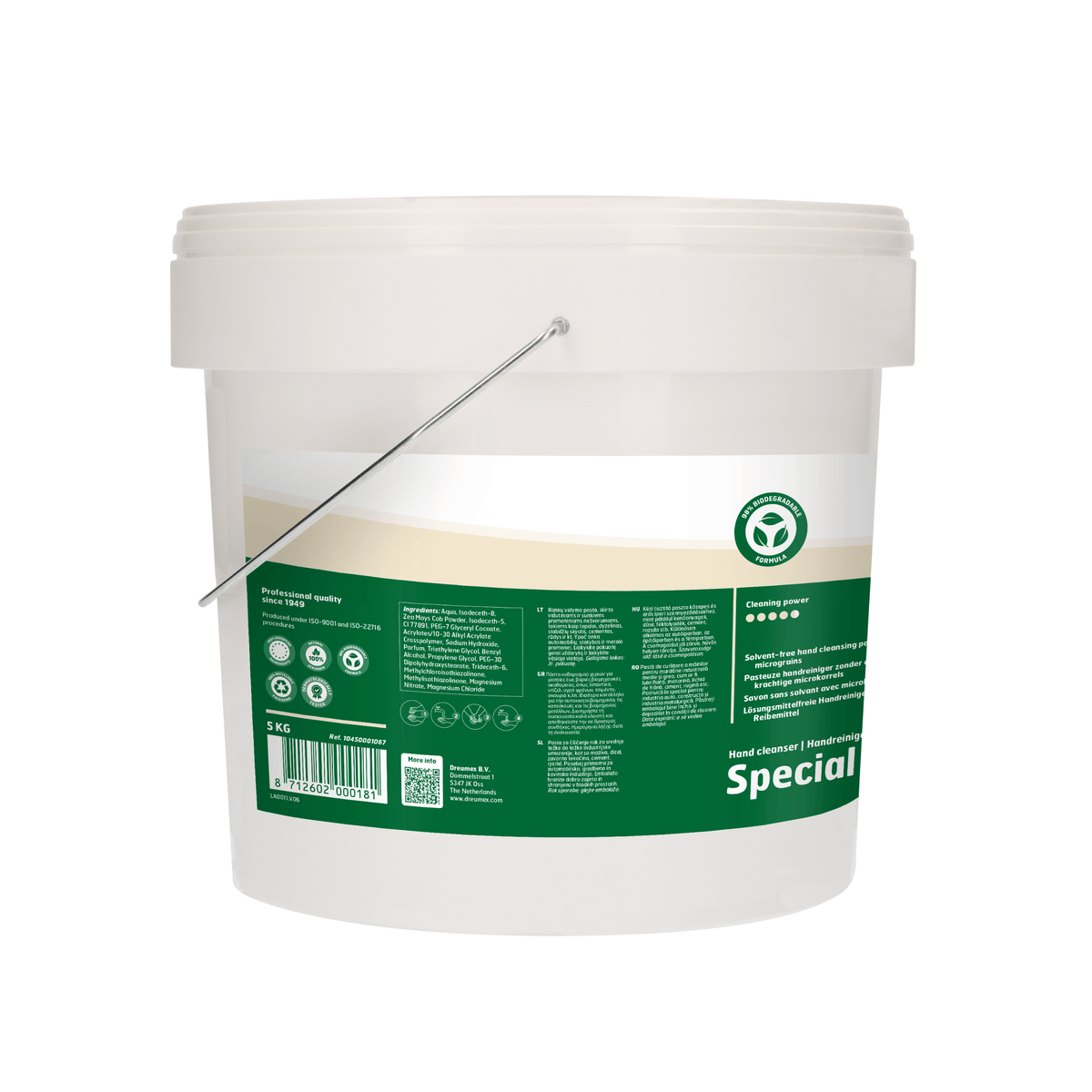 Dreumex Special - Pâte nettoyante pour les mains - Seau de 5kg
