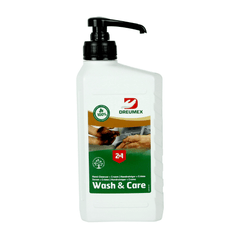 Dreumex Wash & Care – Savon pâte 2-en-1 pour les mains - Flacon avec pompe de 1L