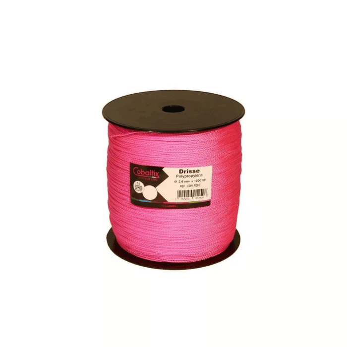 Drisse polypropylène rose fluo Ø1,5 mm 100/200 m – COBALTIX