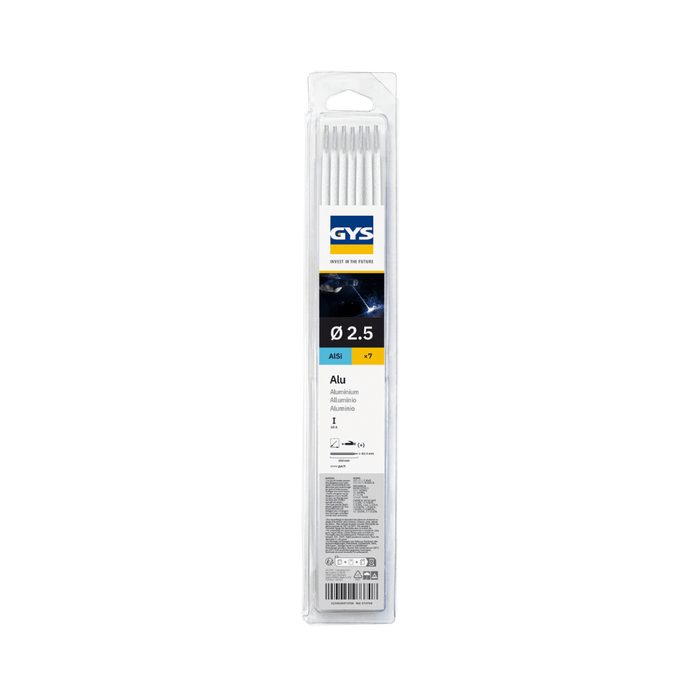 Électrodes aluminium GYS E4043 Ø2,5 mm – x7