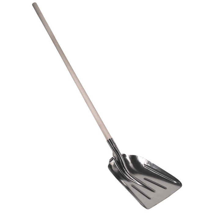 Pelle de manutention aluminium – 32 cm – manche bois 130 cm – REVEX