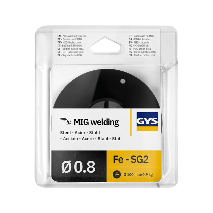 Fil MAG acier GYS ER70S-6 Ø0,8 mm – bobine S100 0,9 kg