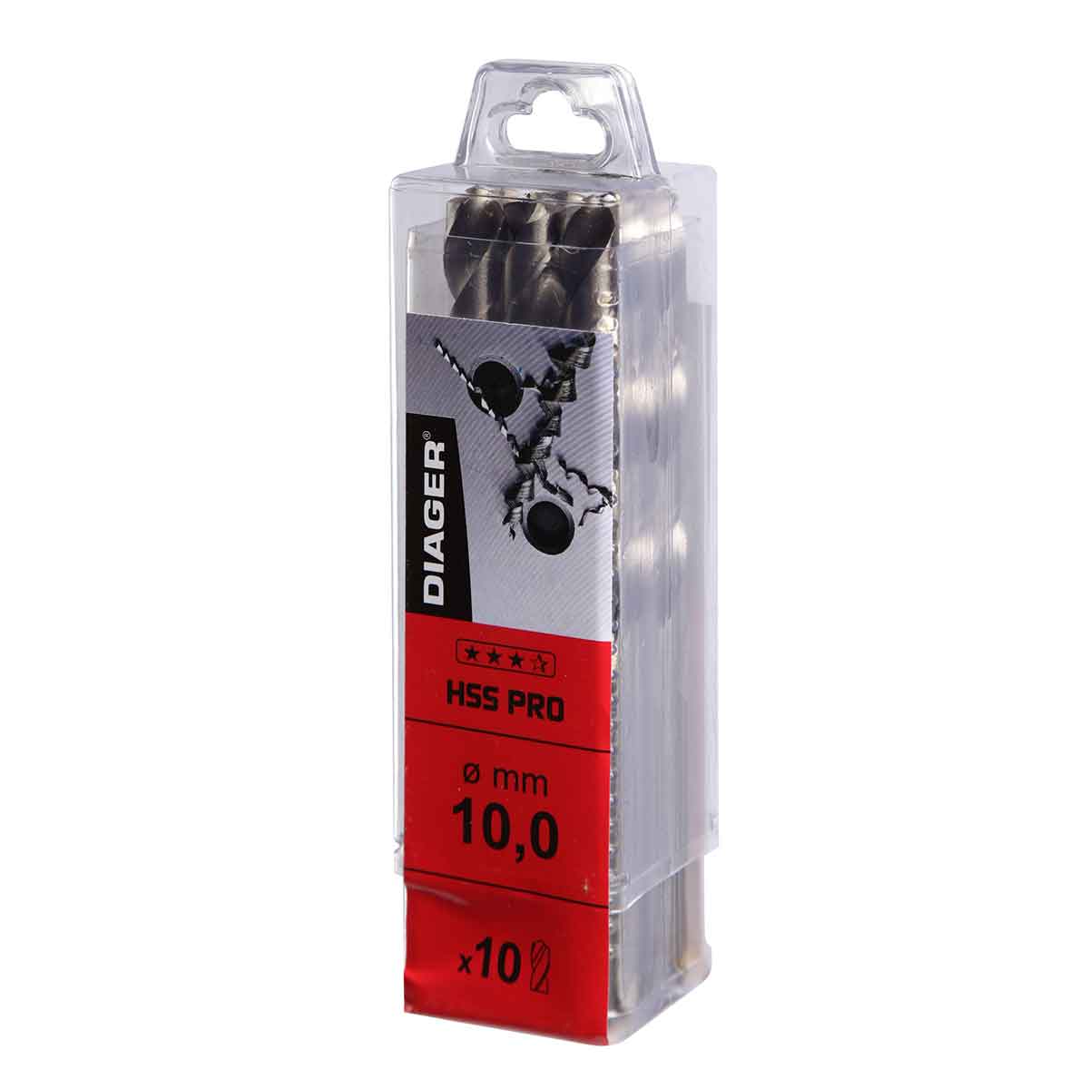 Foret métaux HSS Pro DIN 338 angle 118° Tube - DIAGER