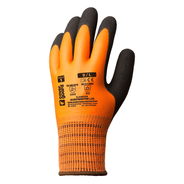 Vue de dos du Gant anti-froid EUROWINTER L22 latex – Coverguard