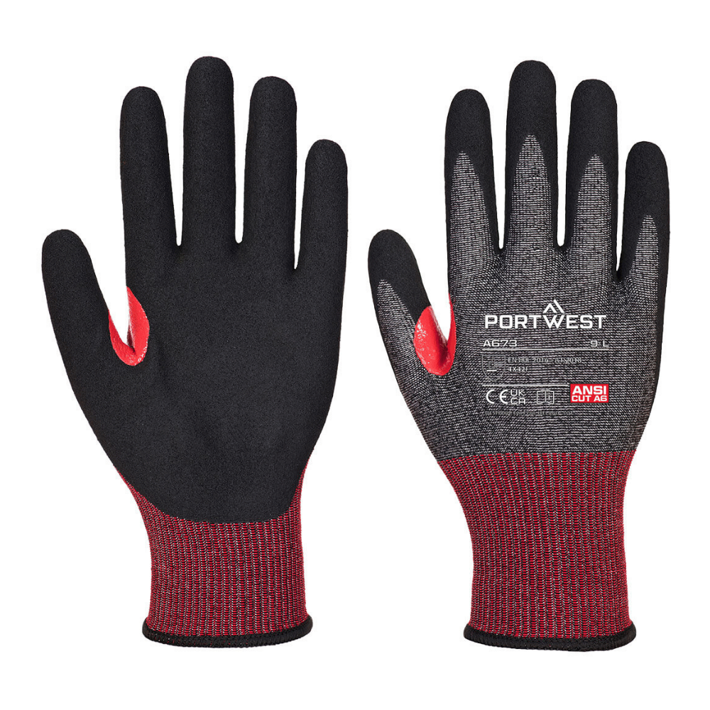 Paire de Gants anti-coupure F nitrile A673 jauge 18 – Portwest