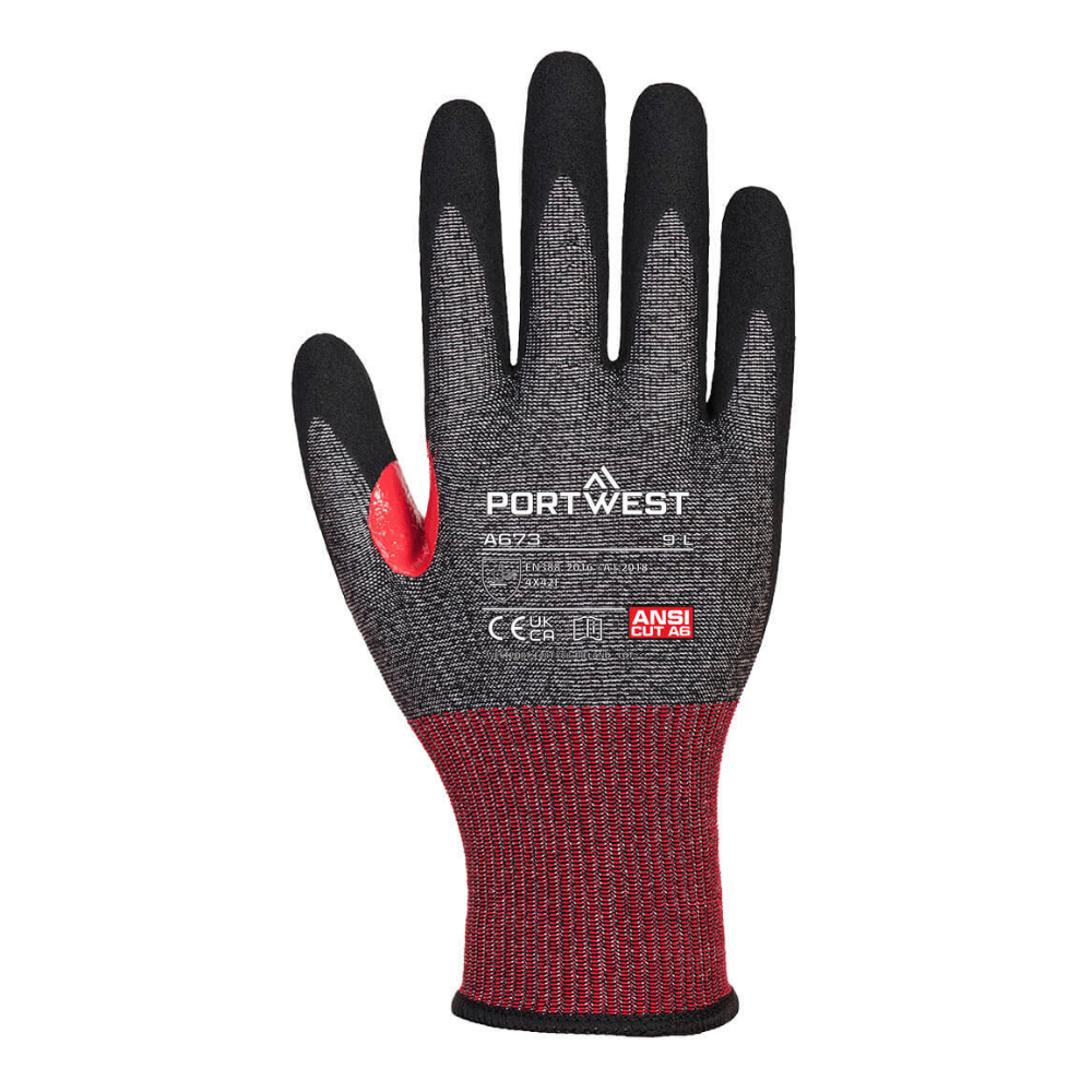 Gants anti-coupure F nitrile A673 jauge 18 – Portwest
