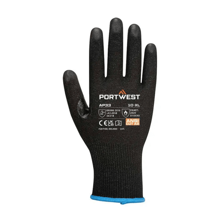 Gants anticoupure tactiles AP33 PU – Portwest