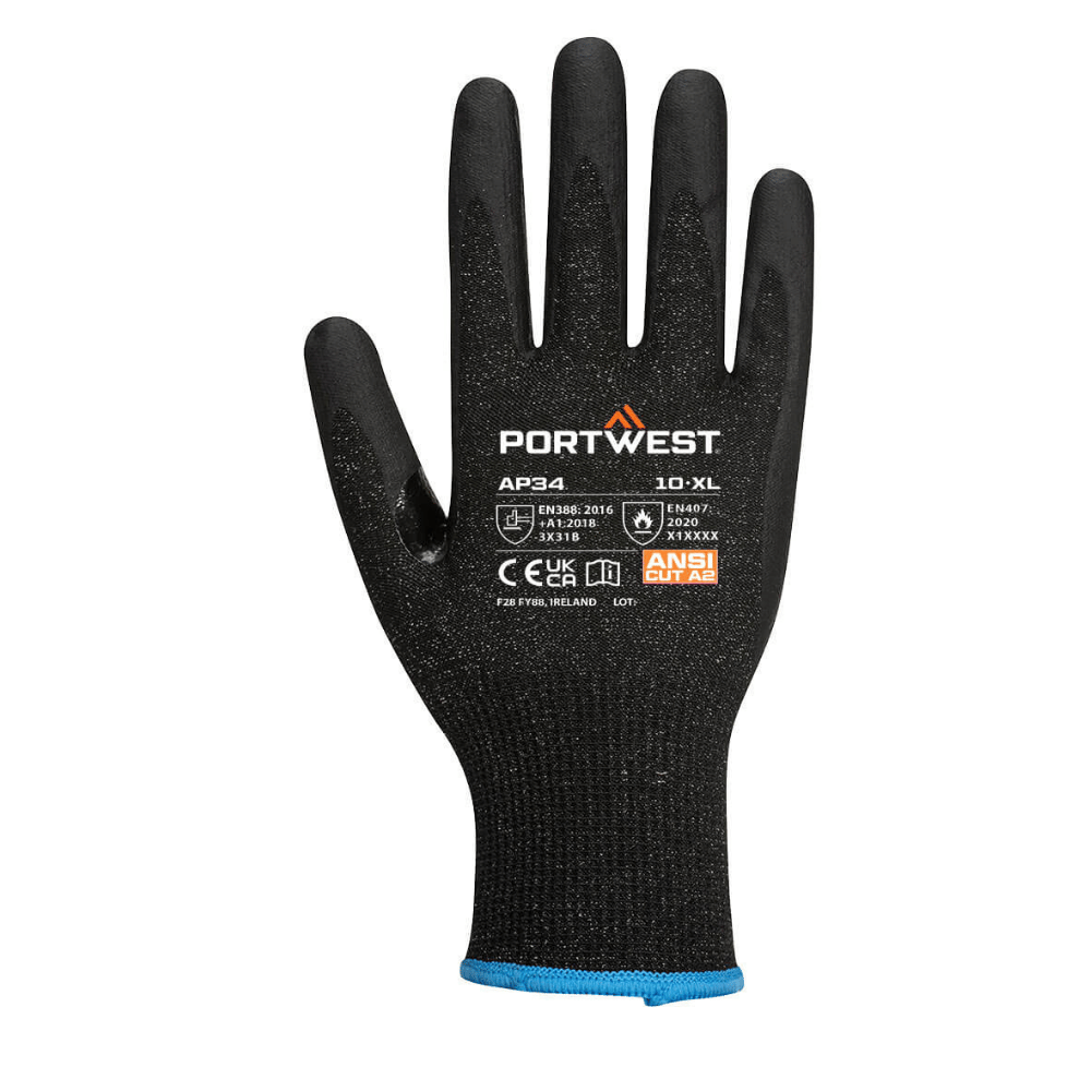 Gants anticoupure tactiles AP34 nitrile – Portwest
