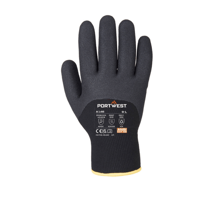 Gants hiver Arctic A146 nitrile noirs – Portwest