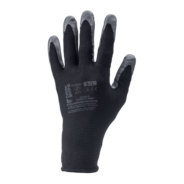 Vue de dos du Gants nitrile EUROLITE 1NIBB J13 – Coverguard