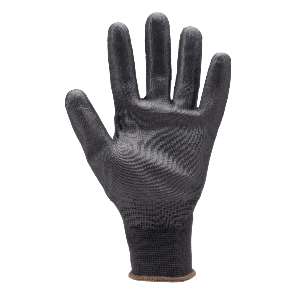 Vue de la paume du Gants noirs EUROLITE 6040 J13 – Coverguard