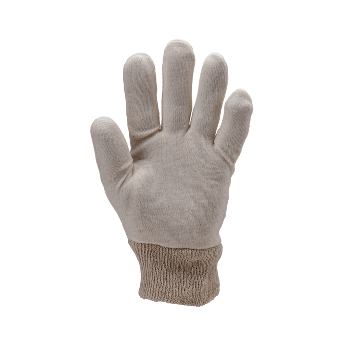 Vue de la paume du Gants textile EUROLITE 4100 coton interlock – COVERGUARD